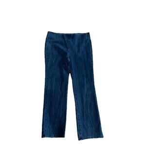 Soft Surroundings Ultimate Denim Pull On Elastic Waist Bootcut Jean Size PL